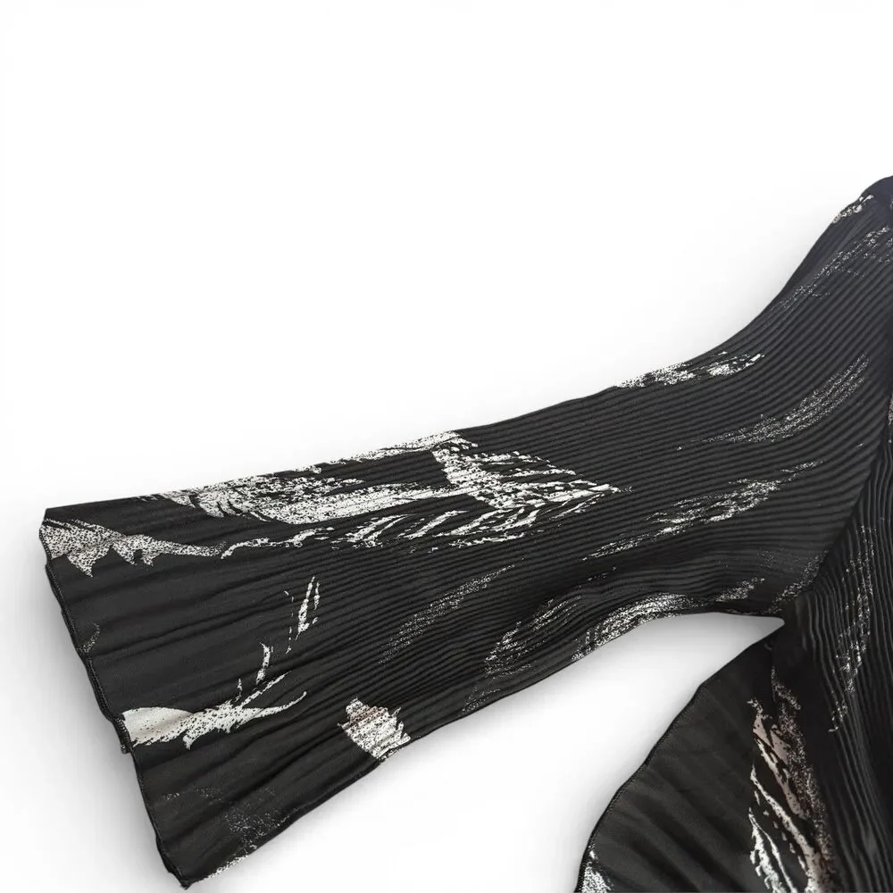 Whimsi Crinkle Top Size XL 3/4 Sleeve Goth Fairy Romantic Witchy Celestial Y2k - Picture 3 of 8